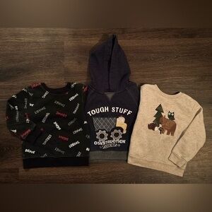 Set of 3 toddler sweatshirts- 2T and 24 months